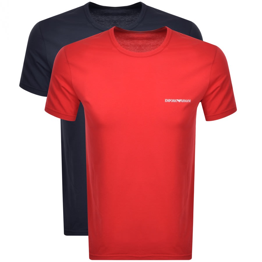 Alternative Image for ProductEmporio Armani Lounge 2 Pack T Shirts Red1